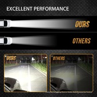 Barre lumineuse de travail LED 7 pouces 3 rangées 400W, nouvelle lampe tout-terrain universelle pour toit de voiture et pièces de modification de pare-chocs avant