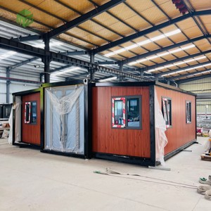 Casa Contenedor Plegable Moderna, Villa de Acero Expandible con Dormitorio y Estudio, Ideal para Hoteles y Vida Urbana - Product Image 1