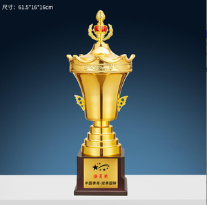 <span class=keywords><strong>Trophées</strong></span> sportifs en métal doré personnalisés par le fabricant pour le football, le basketball et autres sports - Product Image 5