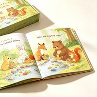 Livre d'images pour enfants Little Forest, couverture rigide, livre d'histoires d'animaux en couleur, avec boîte cadeau pour l'éducation précoce des tout-petits