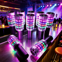 Bâton lumineux LED étanche à interrupteur à bouton-poussoir avec lumière réutilisable pour fêtes et bars