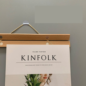 Porte-photo magnétique en teck de haute qualité, boîtier en hêtre avec aimant, pince de <span class=keywords><strong>dessin</strong></span>, affiche avec <span class=keywords><strong>cadre</strong></span> suspendu - Product Image 4
