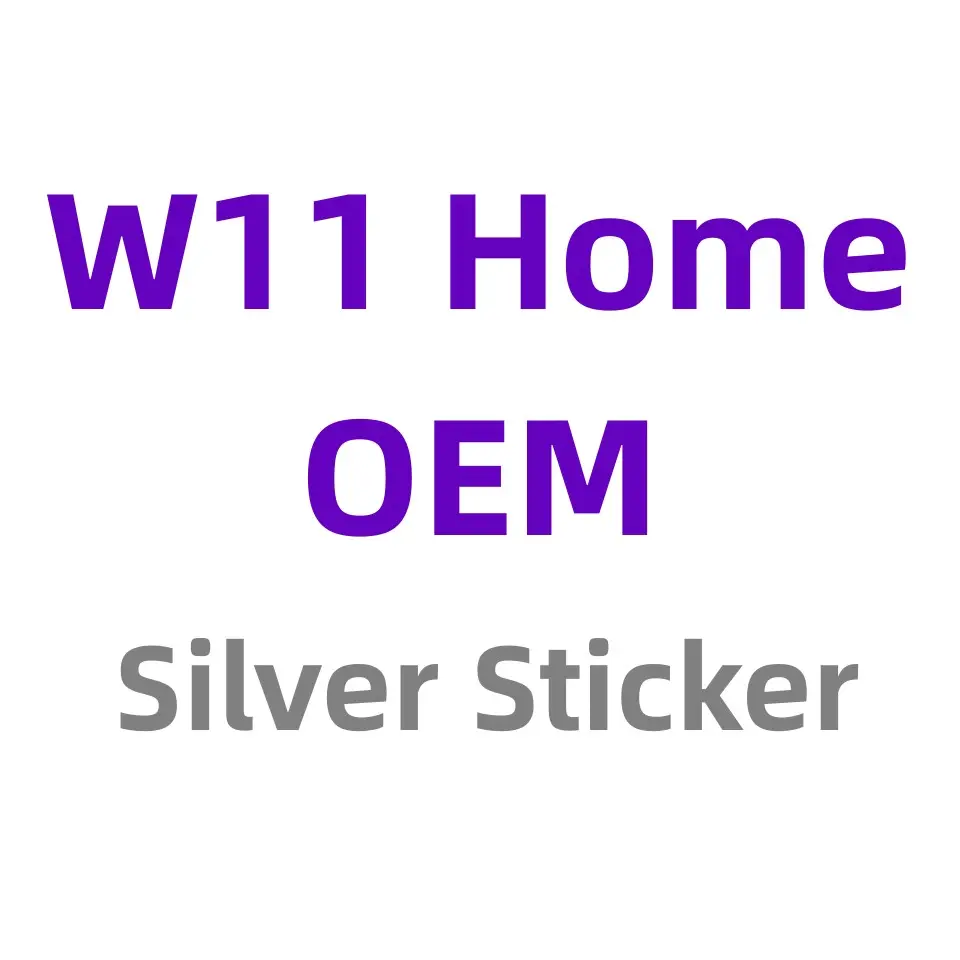 Laatste Versie Label Online Actief 6 Maanden Gegarandeerd Voor Win 11 Thuis Oem Sleutel Zilver Sticker Gratis Verzending