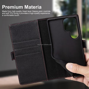 Custom Stock di massa <span class=keywords><strong>Samsung</strong></span> Galaxy S25 Ultra copertura in pelle, 360 ° di protezione - Product Image 4