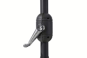 <span class=keywords><strong>Parasol</strong></span> de patio <span class=keywords><strong>demi</strong></span>-rond imperméable de 9 pieds avec mât en fer pour balcon et piscine - Product Image 5