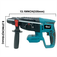 Perceuse à percussion sans balais 26V au lithium-ion, combinée perçage et poinçonnage, avec embrayage avant/arrière, outil de qualité industrielle, garantie 1 an