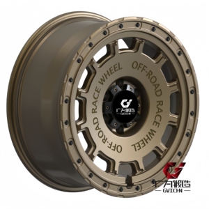 GVICHN Roues forgées tout-terrain 4X4 personnalisées Bronze mat 17/18/19/20/21/22/23/24 pouces Roues forgées tout-terrain anti-détachement dentaire - Product Image 1