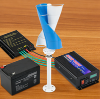 Éolienne verticale de type X de 1 kW, 12 V, pour l'alimentation électrique des cabanes rurales et la production d'électricité hors réseau