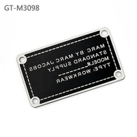 Étiquettes avec logo métalliques en alliage de Zinc pour vêtements, accessoires de vêtements, étiquettes personnalisées en nickel pour manteaux, Offre Spéciale pièces
