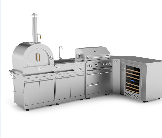 Газовый гриль для барбекю из нержавеющей стали, пропановые острова