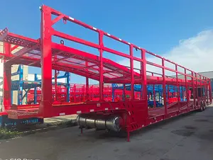 Prix d'usine voiture transporteur transporteur remorque semi camion voiture transport semi-remorque