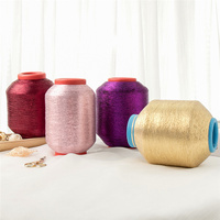 Hilo metálico elegante y brillante para tejer, hilo metálico tipo MH, color dorado, venta al por mayor, suministro de fábrica