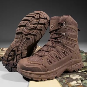 Bottes de chasse imperméables pour hommes, bottes tactiques en cuir durables, bottes de camouflage pour la randonnée en plein air et l'escalade - Product Image 5