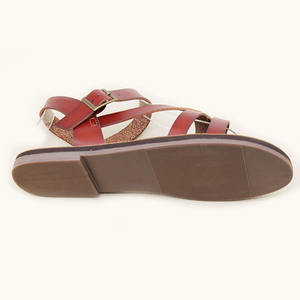 En stock vente en gros de <span class=keywords><strong>sandales</strong></span> pour femmes de style populaire pour la plage et l'extérieur chaussures plates faites à la main - Product Image 6