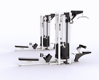 Machine de musculation multifonctionnelle professionnelle à 8 stations pour entraînement complet du corps avec système de croisement de câbles