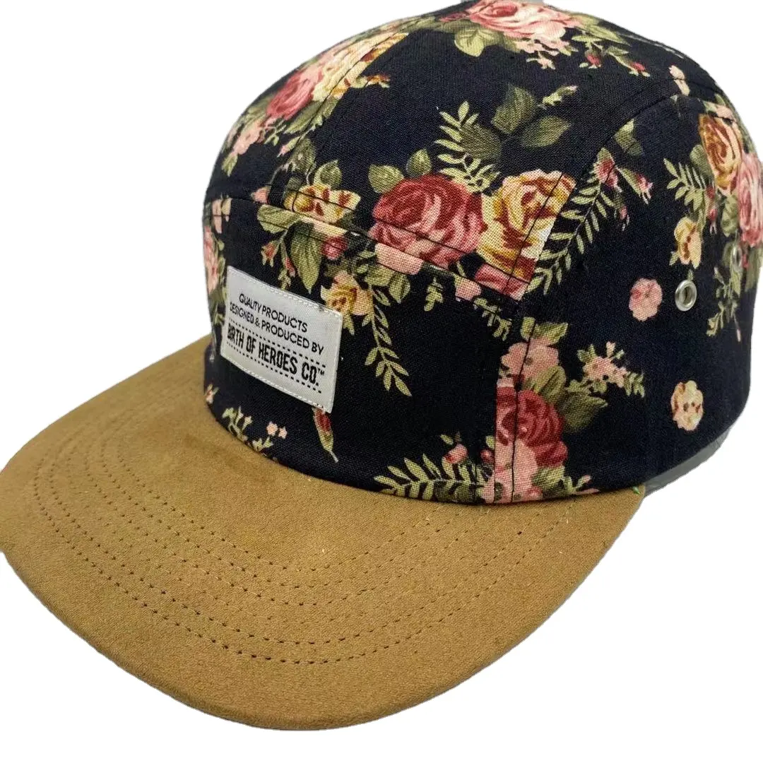 Verstelbare Strip 5 Panel Hat Premium Camper Cap In Hoge Kwaliteit Sublimatie Polyester Stof Waterdicht Mode Stijl 2021