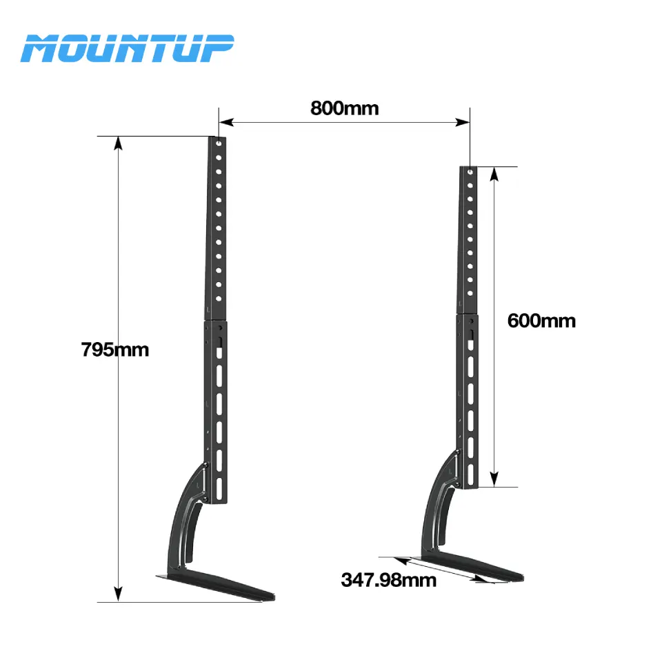 Dudukan TV LED LCD 32 "-65", dudukan TV meja VESA 800x600