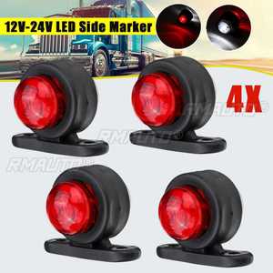 2/4 pièces Feux de gabarit latéraux LED 12V/24V pour camion, remorque et fourgonnette - Product Image 1