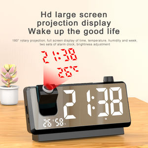 Nuevo Reloj Despertador Familiar con Proyección Automática, Delgado, Portátil, Eléctrico, con Espejo de 180° - Product Image 3