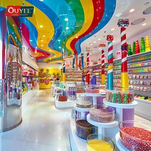 Tùy Chỉnh Độc Đáo New Kẹo Trang Trí Cửa Hàng Kẹo Hiển Thị Kệ Kẹo Kệ Ngọt Ngào Hiển Thị Đứng - Product Image 3