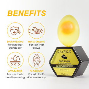 OEM/ODM 80g Aceite de Coconu Jabón de yema de huevo Belleza Facial y cuerpo Blanqueamiento DE LA PIEL Limpieza Hidratante Jabón de huevo Jabón hecho a mano - Product Image 4