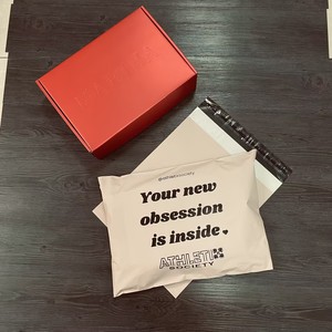 Bolsas de Mensajería Color Durazno con Impresión Negra |   Bolsas de Correo Personalizadas para Envíos de Comercio Electrónico - Product Image 3