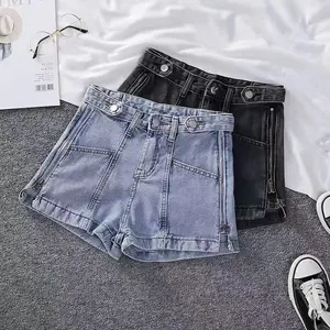 Cheap jeans denim skirt wholesale patch embroidery denim jeans men and women denim skirt