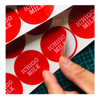 Autocollants en forme de cercle publicitaire personnalisé, étiquettes rondes, design de société, Logo, pour emballage de produit, 50 pièces