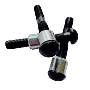 Attaches de maille vibrantes à rivet solide à tête ronde de haute qualité avec boulons de <span class=keywords><strong>hack</strong></span> noirs de conception de fente d'anneau avec collier - Product Image 4