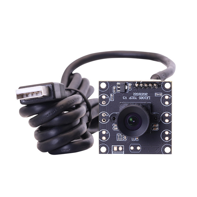 ZWAK 1MP H65 3mm 80Degree Distortionless USB HD 1/3" CMOS Sensor 30fps UVC Camera Module for Video Conference