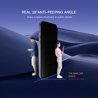 Protector de Pantalla de Privacidad 9H, Vidrio Templado Antiestático para S25/S26 Ultra, para 15/16 Pro Max, Anti-Espía 180