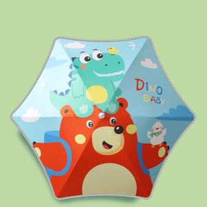 Paraguas Infantil de Alta Calidad, Personalizado, de 6 Varillas, Bonito, de Lujo, Recto, de Poliéster, Portátil, Seguro, Semiautomático, Resistente a la Lluvia - Product Image 1
