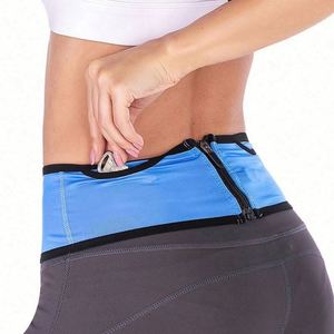 High Quality Polyester Close-fitting Fanny Pack Invisible <b>Elastic</b> Running <b>Belt</b> Blank Gym Fitness Sports Waist Bag - Product Image 3