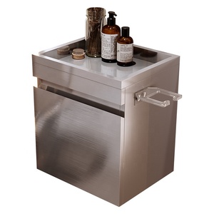 Nouvelle Arrivée Meuble de Salon Moderne en Acier Inoxydable, Armoire de Barbier Durable, Rangement Mural pour Outils de Coiffure, Mobilier de Salon - Product Image 6