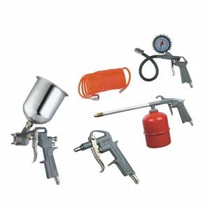 Pistola de pintura para pneus, kit de pistola de pulverização para manutenção de carros, mangueira espiral profissional 5M PE