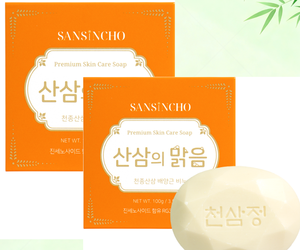 Jabón de ginseng silvestre exclusivo hecho en Corea, jabón facial herbal natural para una limpieza suave y equilibrio de la hidratación. - Product Image 4