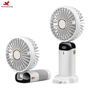 Ventilateur portable de bureau d'extérieur d'été, blanc, avec LED, rafraîchissant, vert, personnel, GZ RTS, vente en gros, commande mixte en vrac, livraison en 3 jours - Product Image 1
