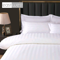 Linge de lit d'hôtel East West Star 100% coton à rayures 400 TC Queen King Soft Boutique Ensembles de literie d'hôtel Collections en gros
