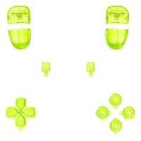 Pour les boutons transparents du contrôleur PS5 Edge, les touches de remplacement vertes claires pour le kit de mod personnalisé