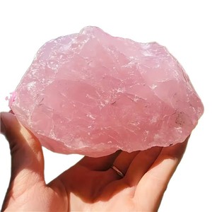 Escultura de Cristales Curativos de Cuarzo Rosa Natural, Piedra de Energía del Amor, Decoración para el Hogar, Regalo, Cuarzo Rosa Natural en Bruto - Product Image 5