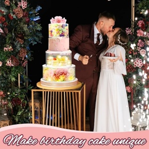 JUST in CASE 3PCS <b>Clear</b> Acrylic <b>Cake</b> Stand Fillable <b>Cake</b> <b>Box</b> Riser Cupcake Tier 77787 Made in China Display Only - Product Image 6