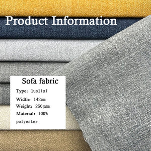 107 #   Échantillon Gratuit Tissu Lin Polyester Beige pour Ameublement Décoration Maison Tissu Lin Luolisi - Product Image 2