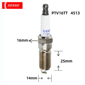 หัวเทียนแท้ Denso PTV16TT 4513 แบบสองหัว แพลตตินัม จุดระเบิดเสถียร ลดการใช้น้ำมันเชื้อเพลิง สำหรับเครื่องยนต์รถยนต์เบนซิน - Product Image 6