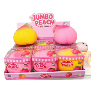 <b>Large</b> Peach Shaped Stress Relief Toy Slow Rebound Soft Silicone Office <b>Desk</b> Decoration Perfect Gift for Sensory Needs - Product Image 3