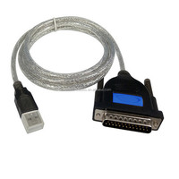 Cable Adaptador Convertidor de Puerto Hembra USB a Serial RS232 DB9 DB25 para Impresora Paralela 2026