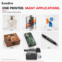 Imprimante à plat UV DTF Kongkim 6090 I1600 pour le bois, le cuir, le PVC et les cadeaux personnalisés