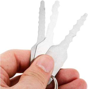 10 pezzi in acciaio inox Jiggler chiave <span class=keywords><strong>Master</strong></span> Set a prova di ruggine cilindro strumenti di pratica - Product Image 6