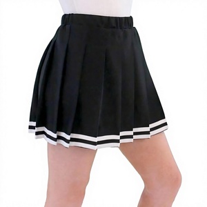 Minifalda plisada de cintura alta para mujer, estilo A, para animadora o tenis, con dobladillo a rayas blancas, venta al por mayor OEM - Product Image 3
