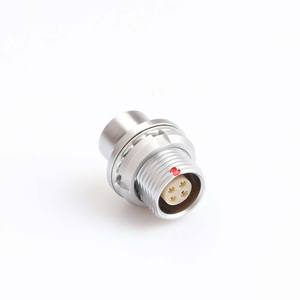 Connecteur électrique circulaire MOCO <span class=keywords><strong>HCG</strong></span> connecteur femelle à broches fixation d'écrou à douille fixe à l'intérieur et à l'extérieur du châssis - Product Image 1