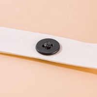 Étiquettes de vêtements lavables, Logo imprimé personnalisé, bouton de soins, changeur de taille amovible, étiquettes pour vêtements, vente en gros